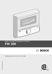 Bosch FW 200 Operating Instructions For The User