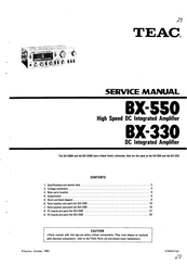 Teac BX-550 Service Manual