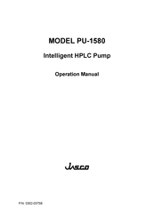 Jasco PU-1580 Operation Manual