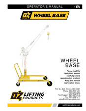 OZ Lifting Products WHEEL BASE Operator's Manual