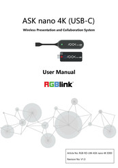 RGBlink 450-2003-01-0 User Manual