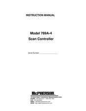 McPHERSON'S 789A-4 Instruction Manual