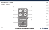 TC Electronic SHAKER VIBRATO Quick Start Manual