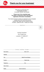 AyrKing BBSUL7335 Operation, Maintenance, And Warranty