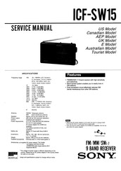 Sony ICF-SW15 Service Manual