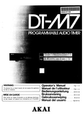 AKA DT-M7 Operator's Manual