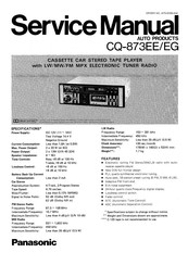 Panasonic CQ-873EE Service Manual