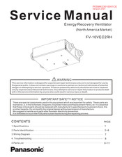 Panasonic FV-10VEC2RH Service Manual