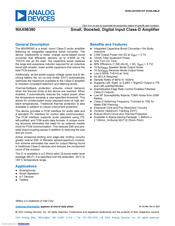 Analog Devices MAX98380 Manual
