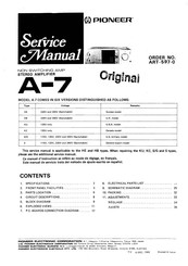 Pioneer A-7 Service Manual