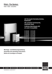 Rittal AX 1019.000 Assembly And Operating Instructions Manual