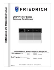 Friedrich Chill Premier CCW24B33B Installation And Operation Manual