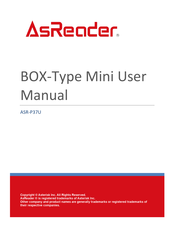 AsReader BOX-Type Mini ASR-P37U User Manual