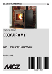 MCZ DECO' AIR 8 M1 Use And Installation  Manual