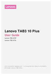 Lenovo TAB3 10 Plus User Manual