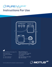 Motus GI PURE-VU EVS Instructions For Use Manual