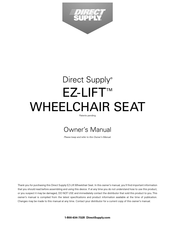 Direct Supply EZ-LIFT WHEELCHAIR SEAT Owner's Manual