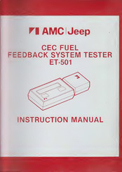 AMC Jeep ET-501 Instruction Manual