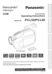 Panasonic Palmcorder PV-L50 Operating Instructions Manual
