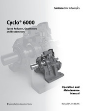 Sumitomo Drive Technologies Cyclo 6000 Operation And Maintenance Manual