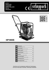 Scheppach HP1800S Translation Of Original Instruction Manual