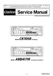 Clarion CR705R Service Manual