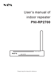 Naya PNI-RP2700 User Manual