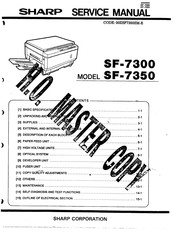 Sharp SF-7350 Service Manual