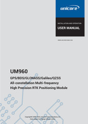 unicore UM960 Installation And Operation User Manual