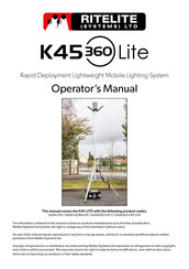 Ritelite K45 360 Lite Operator's Manual