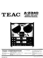 Teac A-2340 Service Manual