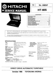Hitachi HT-60S Service Manual