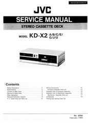 JVC KD-X2 E Service Manual