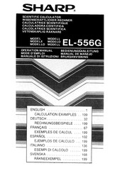 Sharp EL-556G Operation Manual
