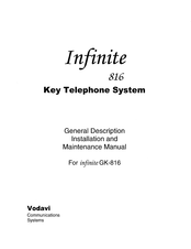 Vodavi infinite 816 Installation And Maintenance Manual