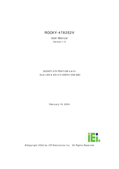 ICP Electronics iEi ROCKY-4782E2V User Manual