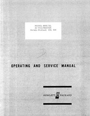 HP 400E Operating And Service Manual