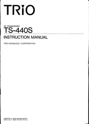Trio TS-440S Instruction Manual