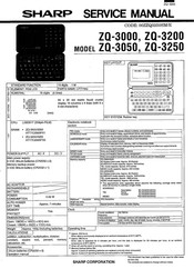 Sharp ZQ-3050 Service Manual