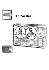 Grundig TK 747 Instruction Manual