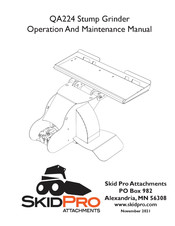 Skid Pro QA224 Operation And Maintenance Manual