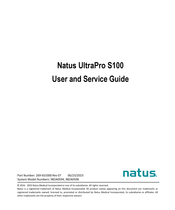 natus UltraPro S100 User's And Service Manual