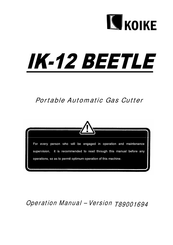 Koike IK-12 BEETLE Instruction Manual
