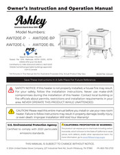 Ashley AW1120E-L Owner’s Instruction And Operation Manual