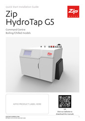 Zip HydroTap G5 BC40 H Quick Start Installation Manual