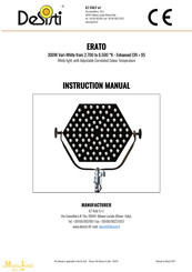 De Sisti Muses of Light ERATO Instruction Manual
