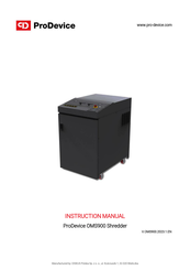 ProDevice OMS900 Instruction Manual