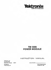 Tektronix TM 5006 Instruction Manual