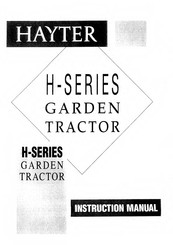 Hayter H1842 Instruction Manual