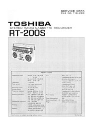 Toshiba RT-200S Service Data